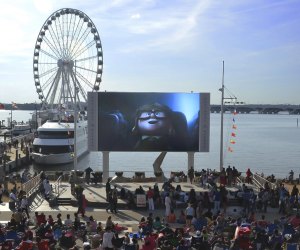 Watch a family-friendly flick with the Potomac River as your backdrop. Photo courtesy of Movies on the Potomac, Facebook