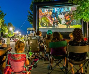 Movies Under the Moon offers free outdoor movies in Houston this summer. Photo courtesy of Kings Harbor