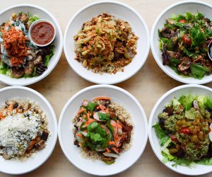 Every bowl combination at Gusto is delicious, as well as the kids' Cheese Foldies with choice of protein (not pictured here). Photo courtesy Gusto