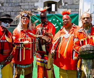 Indigenous Peoples Day Weekend in CT includes celebrations of culture in Mystic and South Windsor. Indigenous Peoples' Day: Eastern Medicine Singers, photo courtesy of the Mystic Seaport Museum