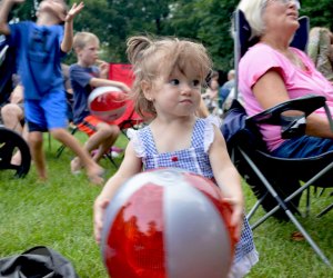 Adults can sit back and enjoy the music while kids dance and play at Naper Nights. Photo courtesy of Naper Nights