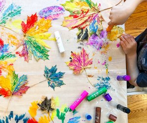 Leaf press fall craft