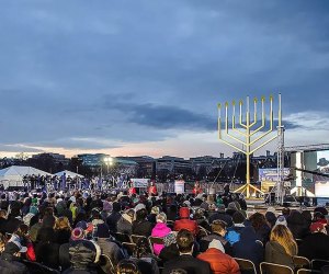 The US Navy Band performs at the National Menorah Lighting on the first day of Hanukkah. Photo courtesy of nationalmenorah.org