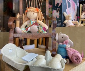 toys in the window at nest egg kids
