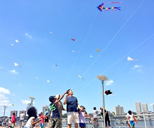 Music and kites fill the air at FlyNYC in Riverside Park. Photo courtesy of NYC Parks