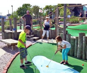 Play mini golf at the Cape May course