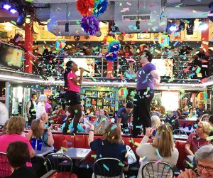 You can't beat watching the amazing waitstaff at Ellen's Stardust Diner.  