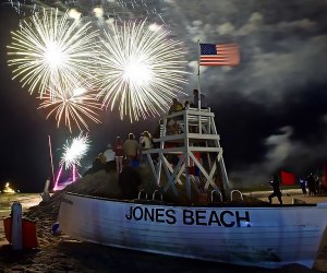 4th of July Long Island: The Jones Beach fireworks show on July 4 is a family-friendly celebration of America. Photo courtesy of Jones Beach