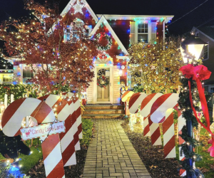Donations to Fanwood's Famous Christmas House support charity. Photo courtesy of the family