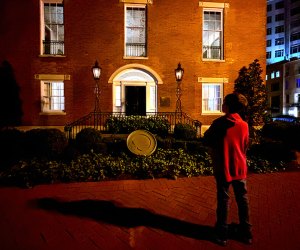 Look closely at the windows of the Decatur House and you just might see something creepy! Photo by Jennifer Marino Walters