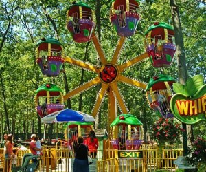 Enjoy a springtime day trip to Storybook Land to ride on th Whirly Bug