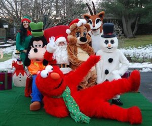 Snap a photo with Santa and friends at the New Rochelle Christmas House on Sunday, December 22. Courtesy of the Caloia family