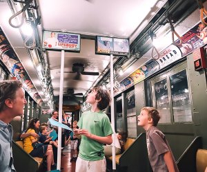 During the Party on Wheels at the New York Transit Museum, vintage R1/9 subway cars dating to the 1930s will shuttle passengers to Hoyt-Schermerhorn station and back. Photo courtesy of the museum