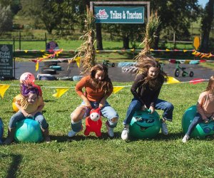 Visit Von Thun Farms during Fall Festival Weekends for apple picking,  pumpkin picking, games, and more. Photo by the author
