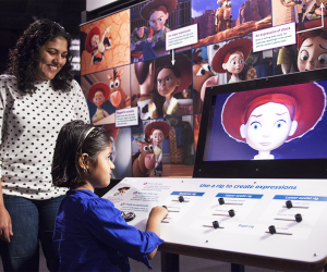 The Science of Pixar exhibit at Liberty Science Center offers interactive fun. Photo courtesy of LSC