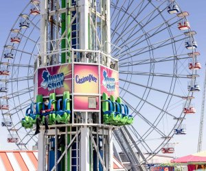 Ride the tower drop at Casino Pier in Seaside Heights, one of our favorite amusement parks in New Jersey