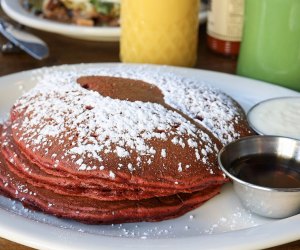 red velvet pancakes at Toast: Family-Friendly Restaurants at the Jersey Shore