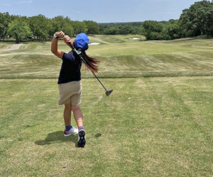 Kids can hone their swings at Skyway Golf Course's summer camp. Photo courtesy of the club