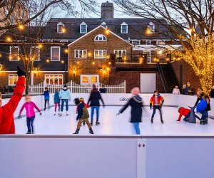 Ice skating at Palmer Square is a charming winter activity