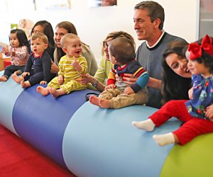Gymboree offers movement classes for babies and toddlers with caregivers. Photo courtesy of Gymboree