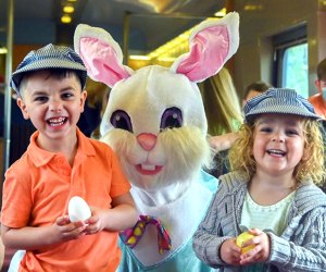 The Easter Bunny Express hops into South Jersey for 3 days of Easter-themed train rides. Photo courtesy of Seashore Lines