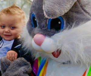 Take photos with the Easter Bunny at Heaven Hill Farm's annual Easter Egg Festival. Photo courtesy of the farm