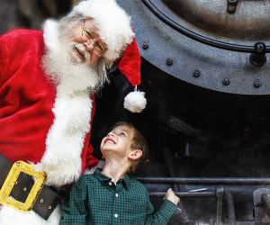 Get a photo with Santa and Mrs. Claus at the Black River & Western Railroad Santa Express. Photo courtesy of the the Black River Railroad Historical Trust