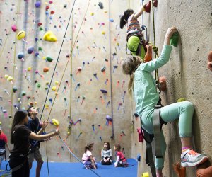 Kids can test their climbing skills at Gravity Vault in Middletown.