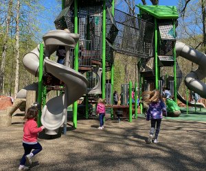 New Playground Opens in Cranford’s Nomahegan Park The towering new playground structure at Nomahegan Park packs tons of fun with its twisty slides, wobbly bridge, and tons of challenging climbing structures.