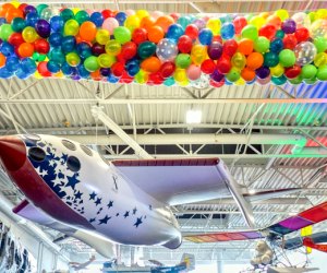 Pop in for the balloon drop on Noon Year's Eve at the Hiller Aviation Center. Photo courtesy of the center