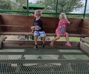 The tractor ride at DuBois Farms was a kid-pleasing treat.