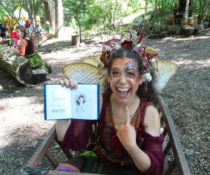 Visit with a fairy at the New York Renaissance Faire in Tuxedo Park. Photo by Susan Miele