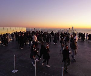 See the sunset from the suspended observation deck at the Edge for a memorable after-dark outing. Photo by Jody Mercier