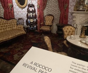 Visiting the Brooklyn Museum with Kids: Rococo period room
