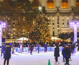 Kick off the season with ice skating and the Christmas tree lighting at Bryant Park. Photo by Ryan Muir