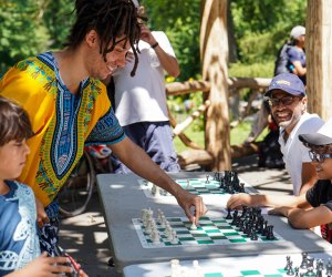 For a free, friendly game of chess, regulars head to Central Park. Photo courtesy of the Central Park Conservancy