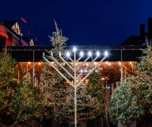  Celebrate Hanukkah at the Seaport with ice skating and a menorah lighting. Photo courtesy of the Seaport