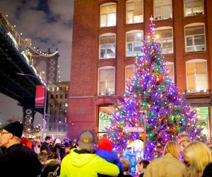 Celebrate the start of the holiday season at Calypso, Carols, and Cocoa: The Dumbo Holiday Lighting. Photo by Hassan Mokaddam