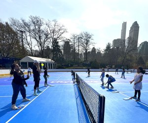 CityPickle pickleball in NYC: Wide shot of courts