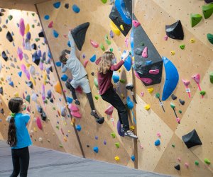 VITAL Climbing Gym offers youth classes, camps, competitive teams, and plenty of birthday party options, too. Photo by Julia Jin Wolfson