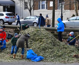 Mulchfest takes over city parks for the first weekend in January. Get rid of your Christmas tree and do good for the environment in the process. Photo courtesy of NYC Parks Department