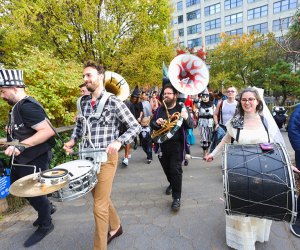 Dumbo's Dumboween parade features live music and puppets on Halloween. Photo by Ming Fai Chan