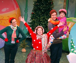 Vital Theatre Company's Fancy Nancy: Splendiferous Christmas provides a joyous celebration of holiday excess courtesy of its namesake character.. Photo courtesy of Vital Theatre Company.
