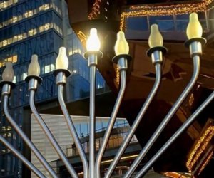 Visit the Public Square and Gardens in Hudson Yards for a free menorah lighting event. Photo courtesy of Hudson Yards
