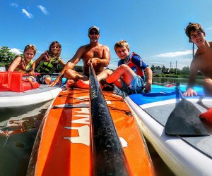 Oceanport Paddle Club invites visitors and "Positive Vibes Only," to experience its fun. Photo courtesy of the club
