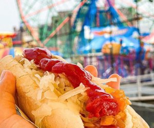 Grab a dog at Nathan's Famous for a kid-friendly meal on your next trip to Coney Island. 