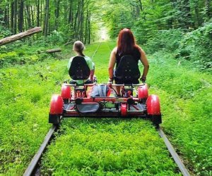 Rail Explorers offers a variety of rail trail experiences to bike in New York state. 