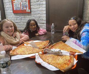 Feed a crowd with extra large, classic, New York-style pizza slices without breaking the bank. Photo by Jody Mercier