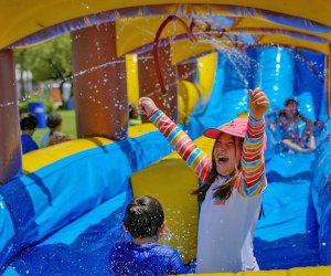 Stay cool in the summer sun at the JCC summer camp in Manhattan. Photo courtesy of the JCC