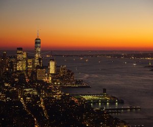 view the Hudson River while you skate at Sky Skate.